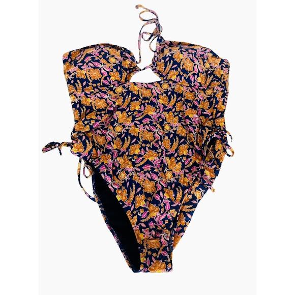 J Crew Halter Cutout One Piece Swimsuit Size 24 NWT - Picture 2 of 9